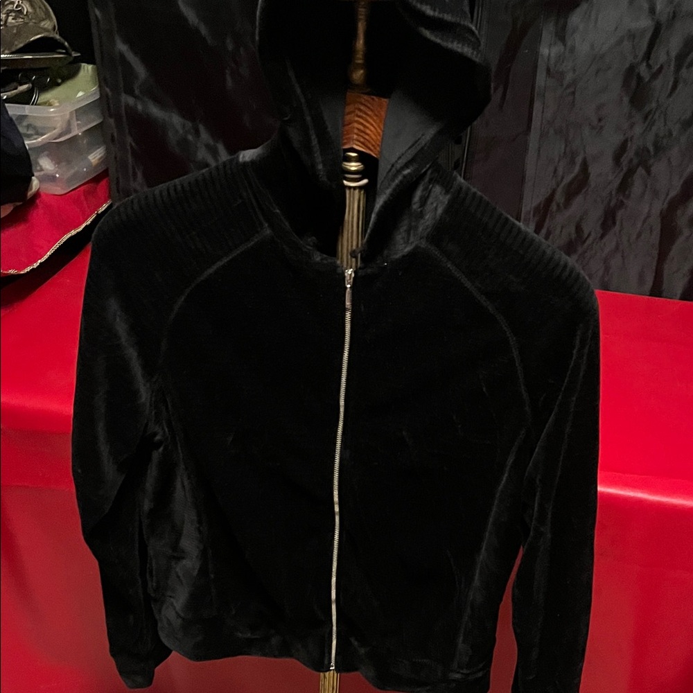 August Silk Velvet Bomber Jacket with Hood